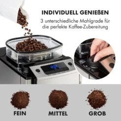 Aromatica X Kaffeemaschine Mahlwerk Glaskanne Aroma+ Edelstahl 14 Aromatica X Kaffeemaschine Mahlwerk Glaskanne Aroma+ Edelstahl -Klarstein Verkaufsgeschäft 10032102 de 0003 logo