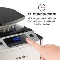 Aromatica X Kaffeemaschine Mahlwerk Glaskanne Aroma+ Edelstahl 17 Aromatica X Kaffeemaschine Mahlwerk Glaskanne Aroma+ Edelstahl -Klarstein Verkaufsgeschäft 10032102 de 0006 logo