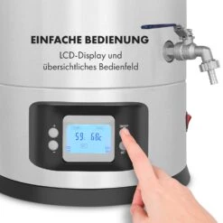 Maischfest Maischekessel 5 Teile 1500/3000W 25l LCD Touch -Klarstein Verkaufsgeschäft 10032121 de 0007 logo