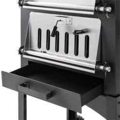 Pizzaiolo Perfetto Pizzaofen 30,5x30,5cm Echtstein 1,2mm Stahl Mobil -Klarstein Verkaufsgeschäft 10032130 yy 0005 detail pizzaiolo perfet pizzaofen