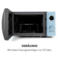 Fine Dinesty 2-in-1-Mikrowelle: 23l 800W / Grill: 1000W Blau 15 Fine Dinesty 2-in-1-Mikrowelle: 23l 800W / Grill: 1000W Blau -Klarstein Verkaufsgeschäft 10032201 de 0006 logo