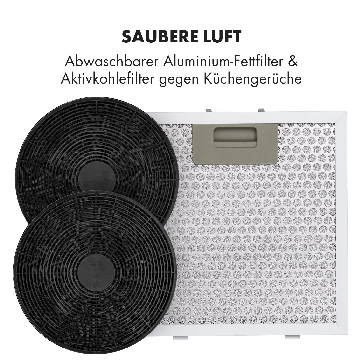 Barett Inselabzugshaube Ø35cm Umluft 558 M³/h LED Aktivkohlefilter 7 Barett Inselabzugshaube Ø35cm Umluft 558 M³/h LED Aktivkohlefilter – Bild 5