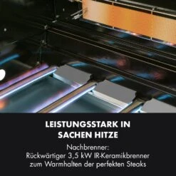 Tomahawk 4.2 SBG Gasgrill 6 Brenner 20,7 KW 64x42cm Grill Edelstahl -Klarstein Verkaufsgeschäft 10032308 de 0005 logo