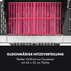 Tomahawk 4.2 SBG Gasgrill 6 Brenner 20,7 KW 64x42cm Grill Edelstahl -Klarstein Verkaufsgeschäft 10032308 de 0007 logo