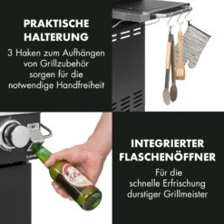 Tomahawk 4.2 SBG Gasgrill 6 Brenner 20,7 KW 64x42cm Grill Edelstahl -Klarstein Verkaufsgeschäft 10032308 de 0010 logo