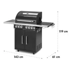 Tomahawk 4.2 SBG Gasgrill 6 Brenner 20,7 KW 64x42cm Grill Edelstahl -Klarstein Verkaufsgeschäft 10032308 yy 0012 logo Klarstein Tomahawk SBG Gasgrill Edelstahl