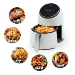 AirVital Heißluftfritteuse 1300W 2,5l CeraPlus-Antihaft Touch Weiß -Klarstein Verkaufsgeschäft 10032331 yy 0003 logo Klarstein AirVital Heissluftfritteuse 1300W weiss