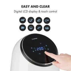 AirVital Heißluftfritteuse 1300W 2,5l CeraPlus-Antihaft Touch Weiß -Klarstein Verkaufsgeschäft 10032331 yy 0005 logo Klarstein AirVital Heissluftfritteuse 1300W weiss