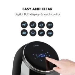 AirVital Heißluftfritteuse 1300W 2,5l CeraPlus-Antihaft Touch Schwarz 14 AirVital Heißluftfritteuse 1300W 2,5l CeraPlus-Antihaft Touch Schwarz -Klarstein Verkaufsgeschäft 10032332 yy 0005 logo Klarstein AirVital Heissluftfritteuse 1300W schwarz