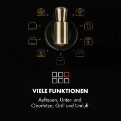 Victoria Einbaubackofen Retro-Design 9 Funktionen 50-250°C Schwarz -Klarstein Verkaufsgeschäft 10032460 de 0004 logo