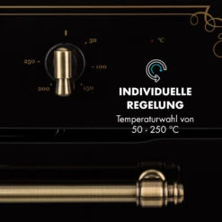 Victoria Einbaubackofen Retro-Design 9 Funktionen 50-250°C Schwarz -Klarstein Verkaufsgeschäft 10032460 de 0005 logo