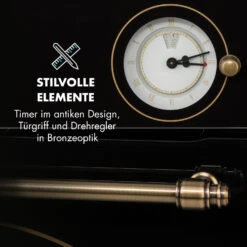 Victoria Einbaubackofen Retro-Design 9 Funktionen 50-250°C Schwarz -Klarstein Verkaufsgeschäft 10032460 de 0006 logo