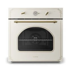 Victoria Einbaubackofen Retro-Design 9 Funktionen 50-250°C Elfenbein