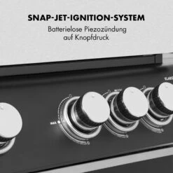 Highgrade 4 IB Gasgrill 6 Brenner 19,8 KW 71x46cm Grill Edelstahl -Klarstein Verkaufsgeschäft 10032580 de 0004 logo