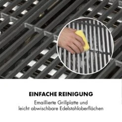 Highgrade 4 IB Gasgrill 6 Brenner 19,8 KW 71x46cm Grill Edelstahl -Klarstein Verkaufsgeschäft 10032580 de 0010 logo