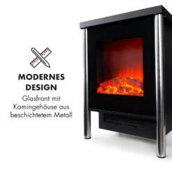 Copenhagen Elektrischer Kamin 950/1900W Thermostat Glasfront -Klarstein Verkaufsgeschäft 10032588 de 0006 logo
