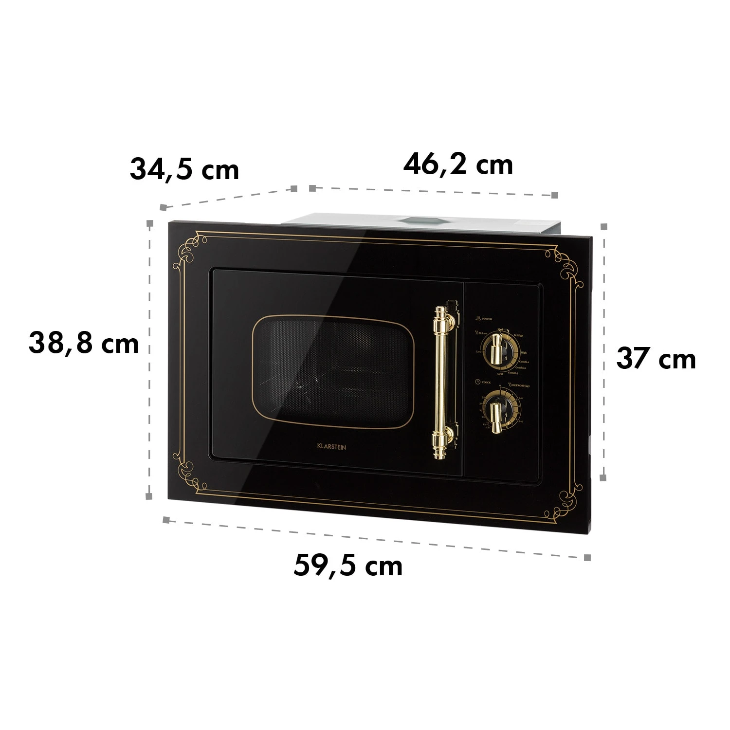 Victoria 20 Einbau-Mikrowelle, 20 L, 800 W, Grill: 1000 W, Schwarz 12 Victoria 20 Einbau-Mikrowelle, 20 L, 800 W, Grill: 1000 W, Schwarz – Bild 10