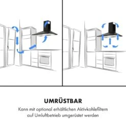 Zugspitze 90 Dunstabzugshaube Wandanbau 65W 330m³/h LED -Klarstein Verkaufsgeschäft 10032682 de 0003 logo