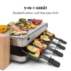 Prime-Rib Raclettegrill 8 Pers. 1500 W Natursteinplatte Edelstahl Holz -Klarstein Verkaufsgeschäft 10032695 de 0004 logo