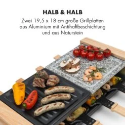 Chateaubriand Nuovo Raclette 1200W Aluminium / Stein 8 Personen Holz -Klarstein Verkaufsgeschäft 10032729 de 0003 logo