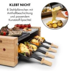 Chateaubriand Nuovo Raclette 1200W Aluminium / Stein 8 Personen Holz -Klarstein Verkaufsgeschäft 10032729 de 0004 logo