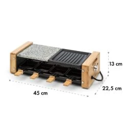 Chateaubriand Nuovo Raclette 1200W Aluminium / Stein 8 Personen Holz -Klarstein Verkaufsgeschäft 10032729 yy 0007 logo