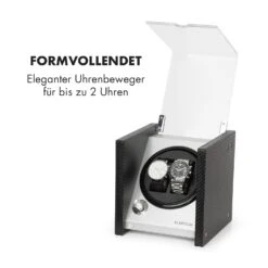 Tokyo 2 Uhrenbeweger, 2 Uhren, 3 Geschwindigkeiten, 4 Modi, Schwarz -Klarstein Verkaufsgeschäft 10032799 de 0003 logo