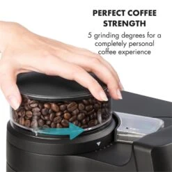 Aromatica II Duo Kaffeemaschine, Integriertes Mahlwerk, 1,25 L, Rot -Klarstein Verkaufsgeschäft 10032866 yy 0006 logo Klarstein Aromatica II Duo Kaffeemaschine rot