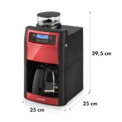 Aromatica II Duo Kaffeemaschine, Integriertes Mahlwerk, 1,25 L, Rot -Klarstein Verkaufsgeschäft 10032866 yy 0011 logo Klarstein Aromatica II Duo Kaffeemaschine rot