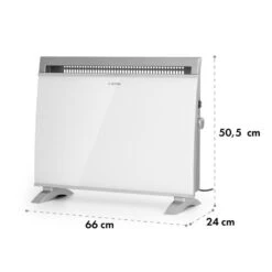Gotland Konvektorheizung 600/900/1500W Glasfront Standgerät Weiß -Klarstein Verkaufsgeschäft 10032868 yy 0008 logo Klarstein Gotland Glaskonvektor weiss