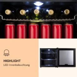Beersafe L Onyx Kühlschrank 47 Liter 2 Böden Panoramaglastür. -Klarstein Verkaufsgeschäft 10032870 de 0004 logo