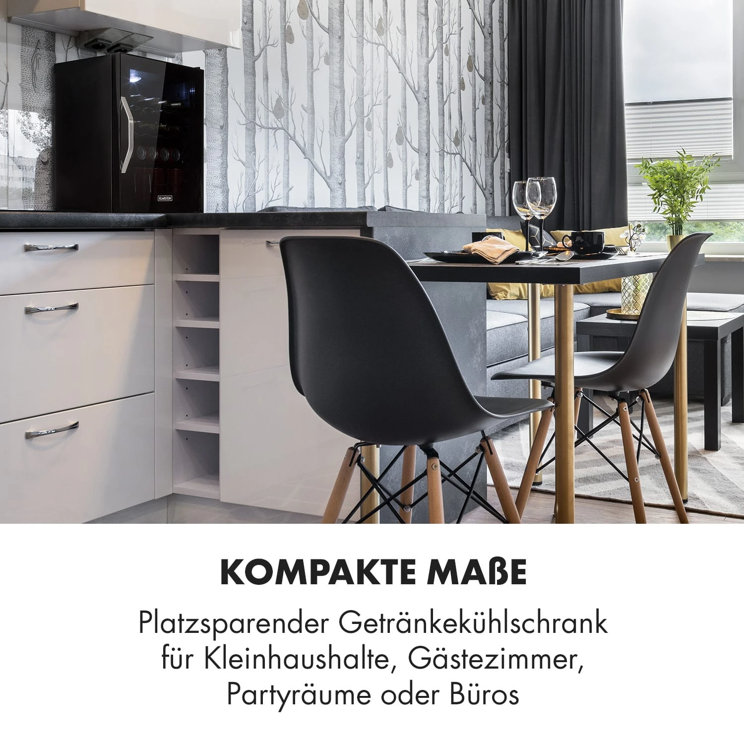 Beersafe XL Onyx Kühlschrank 60 Liter 4 Böden Panoramaglastür 4 Beersafe XL Onyx Kühlschrank 60 Liter 4 Böden Panoramaglastür – Bild 2