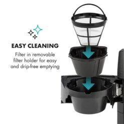 Aromatica II Kaffeemaschine, Mahlwerk, 1,25 L, Silber -Klarstein Verkaufsgeschäft 10032872 yy 0007 logo Klarstein Aromatica II Kaffeemaschine silber