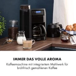Aromatica II Set Kaffeemaschine, Mahlwerk, 1,25 L, Schwarz -Klarstein Verkaufsgeschäft 10032874 de 0002 logo