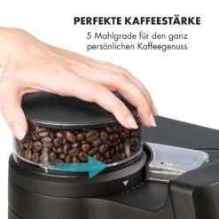Aromatica II Set Kaffeemaschine, Mahlwerk, 1,25 L, Schwarz -Klarstein Verkaufsgeschäft 10032874 de 0006 logo