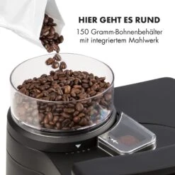 Aromatica II Set Kaffeemaschine, Mahlwerk, 1,25 L, Schwarz -Klarstein Verkaufsgeschäft 10032874 de 0008 logo