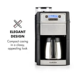 Aromatica II Thermo Kaffeemaschine, Mahlwerk, 1,25 L, Silber 15 Aromatica II Thermo Kaffeemaschine, Mahlwerk, 1,25 L, Silber -Klarstein Verkaufsgeschäft 10032875 yy 0003 logo Klarstein Aromatica II Thermo Kaffeemaschine silber