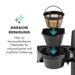 Aromatica II Thermo Kaffeemaschine, Mahlwerk, 1,25 L, Schwarz -Klarstein Verkaufsgeschäft 10032876 de 0007 logo