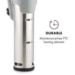 Quickstick Flex 1300W 3D Circulating 0-95 °C IPX7 Timer Silber 19 Quickstick Flex 1300W 3D Circulating 0-95 °C IPX7 Timer Silber -Klarstein Verkaufsgeschäft 10032906 yy 0008 logo Klarstein Quickstick Flex silber