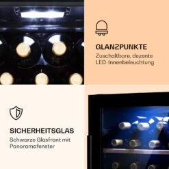 Barossa 34 Duo Weinkühlschrank 34 Fl 80 Ltr 2 Zonen Touch-Steuerung -Klarstein Verkaufsgeschäft 10032920 de 0003 logo