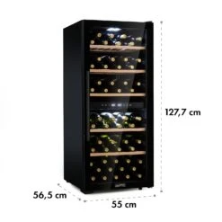 Barossa 102 Duo Weinkühlschrank 102 Fl 226 Ltr 2 Zonen Touch-Steuerung -Klarstein Verkaufsgeschäft 10032921 yy 0009 logo