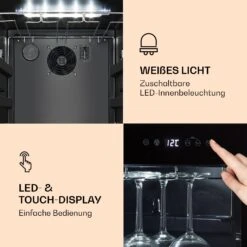 Bellevin 62 Weinkühlschrank 56 Flaschen 5-20°C EEC G -Klarstein Verkaufsgeschäft 10032923 de 0003 logo