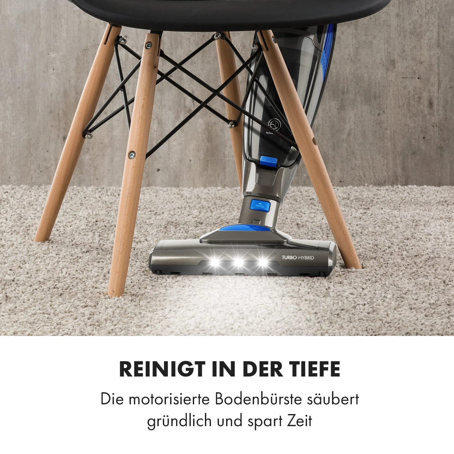 TurboHybrid Staubsauger Boden- Und Handstaubsauger Anthrazit/blau 5 TurboHybrid Staubsauger Boden- Und Handstaubsauger Anthrazit/blau – Bild 3