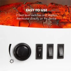 Meran Elektrischer Kamin 950/1850W 2-stufige Heizung Gusseisen-Stil 13 Meran Elektrischer Kamin 950/1850W 2-stufige Heizung Gusseisen-Stil -Klarstein Verkaufsgeschäft 10032974 yy 0004 logo Klarstein Meran Elektrischer Kamin weiss