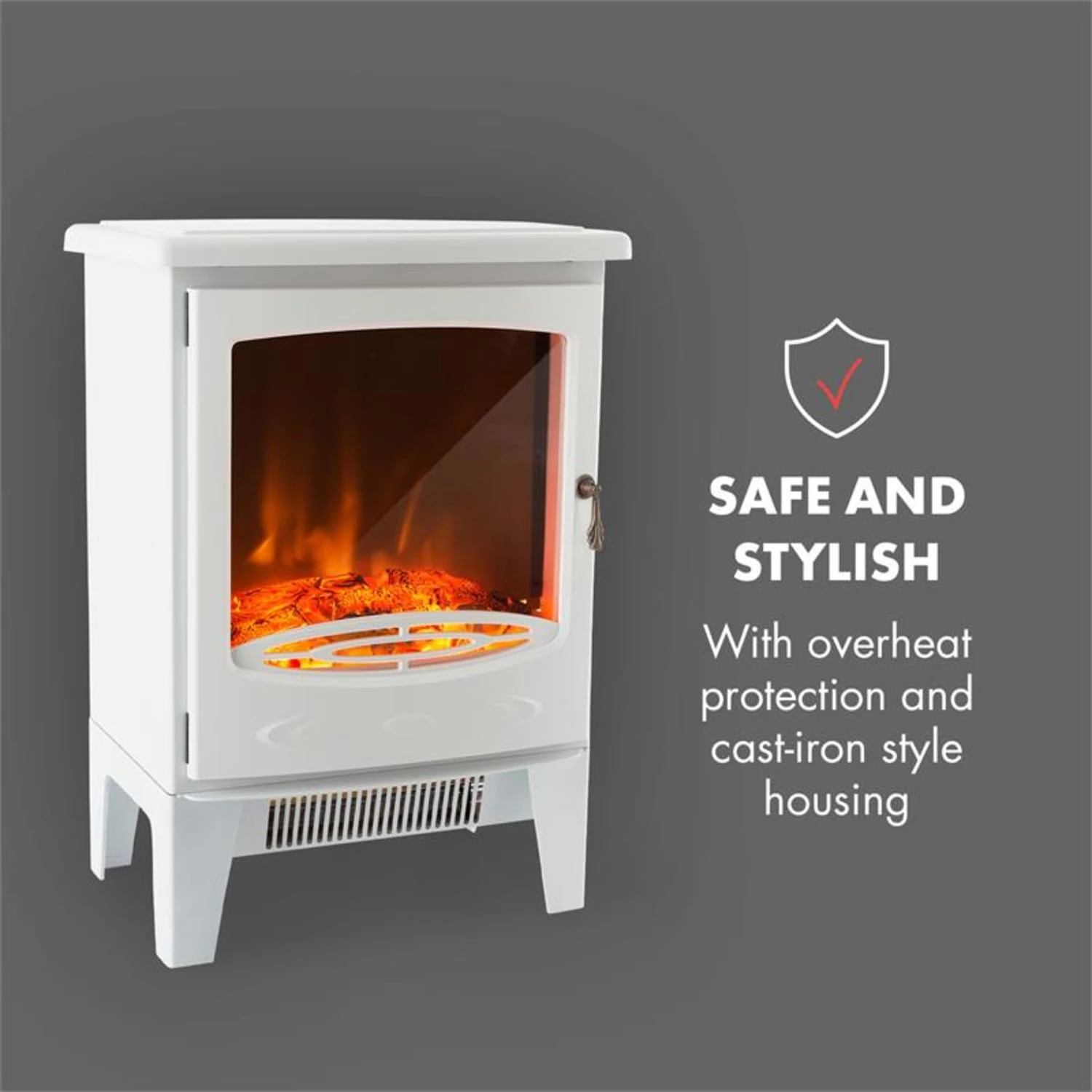 Meran Elektrischer Kamin 950/1850W 2-stufige Heizung Gusseisen-Stil 9 Meran Elektrischer Kamin 950/1850W 2-stufige Heizung Gusseisen-Stil – Bild 7