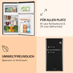 Irene Kühl- & Gefrierkombination 85 Liter Retro-Design -Klarstein Verkaufsgeschäft 10032982 de 0004 logo