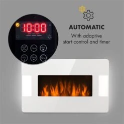 Klarstein Belfort Light & Fire Elektrischer Kamin 1000/2000W Fernbedienung -Klarstein Verkaufsgeschäft 10032997 yy 0007 logo Klarstein Belfort Light Fire Elektrischer Kamin