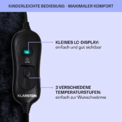 Dr. Watson SuperSoft Heizdecke 120 W 180 X 130 Cm Teddy-Plüsch 14 Dr. Watson SuperSoft Heizdecke 120 W 180 X 130 Cm Teddy-Plüsch -Klarstein Verkaufsgeschäft 10033006 de 0006 usp