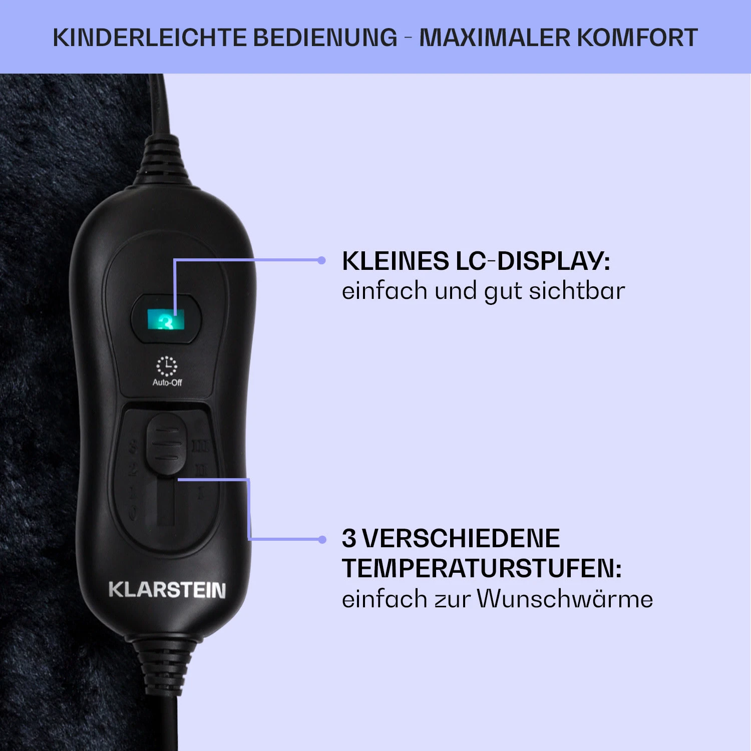 Dr. Watson SuperSoft Heizdecke 120 W 180 X 130 Cm Teddy-Plüsch 8 Dr. Watson SuperSoft Heizdecke 120 W 180 X 130 Cm Teddy-Plüsch – Bild 6