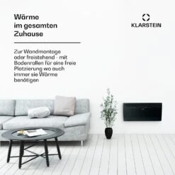 Hot Spot Slimcurve Heizgerät 80x40cm 40m² 2000W 5-40°C LED IP24 -Klarstein Verkaufsgeschäft 10033017 de 0002 usp